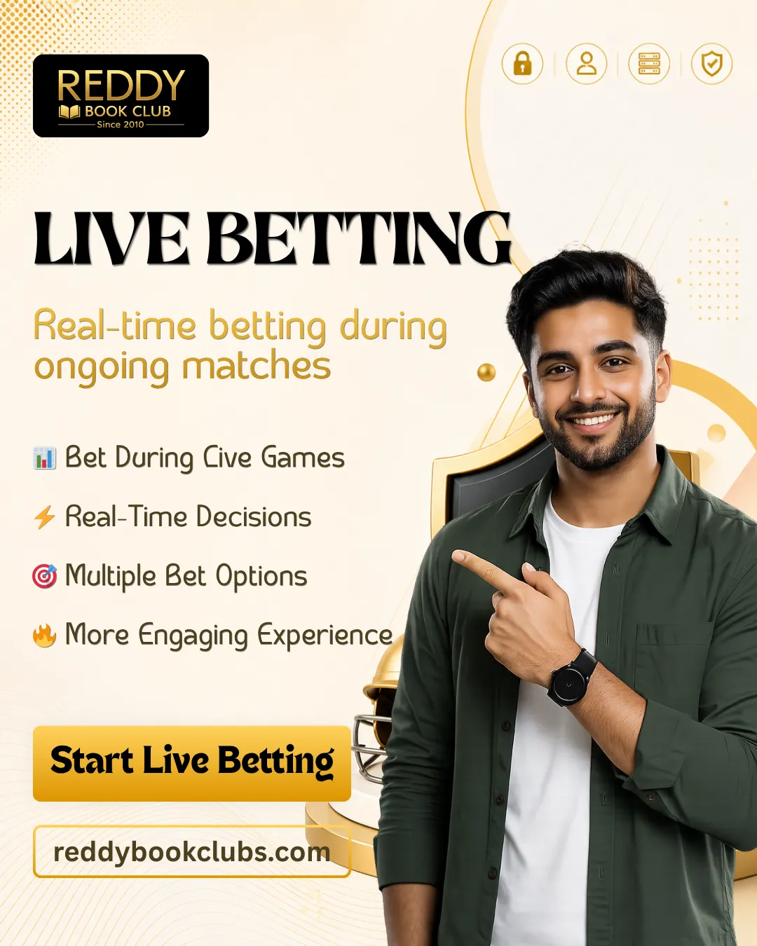 Live betting on ReddyBook